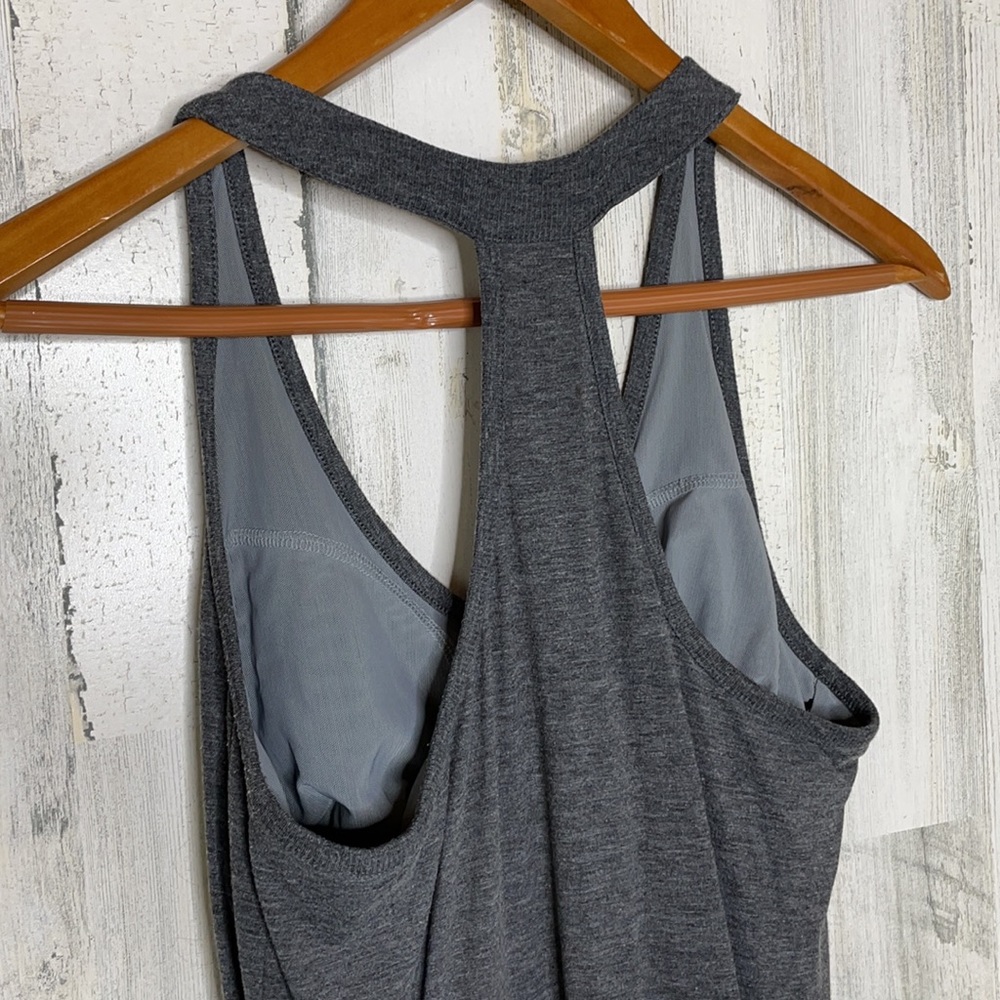 Athleta (grey) racerback tee dress EUC - Picture 6 of 10
